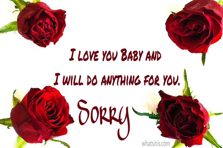 I love you and sorry image
