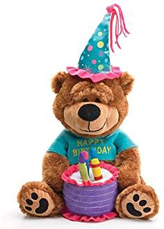 Teddy bear image with cake 