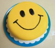 birthday cake smiley face