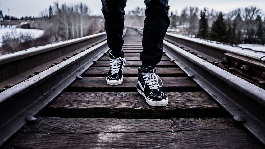 Boy on railway track sad images for whatsapp dp 