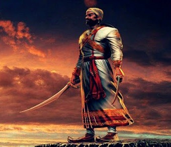 Shivaji Maharaj with sword image 
