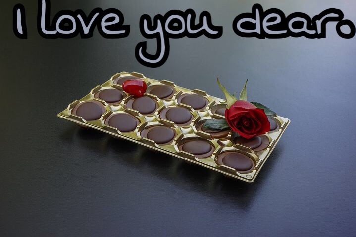 I love you image for chocolate day special rose 