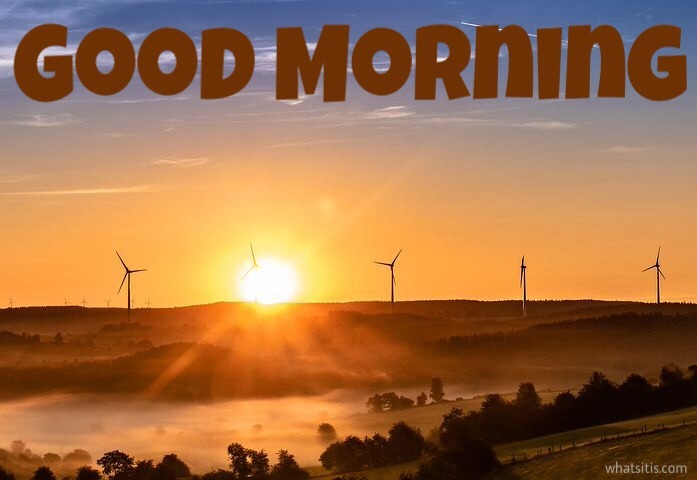 Good morning images for Whatsapp free HD download with sun rise
