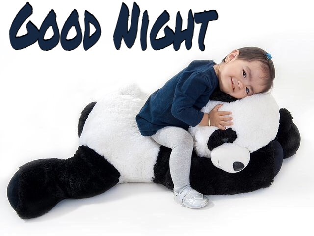 Very cute good night baby image 