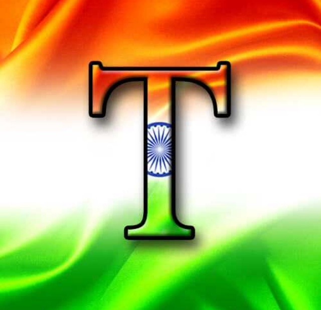 t letter indian flag image