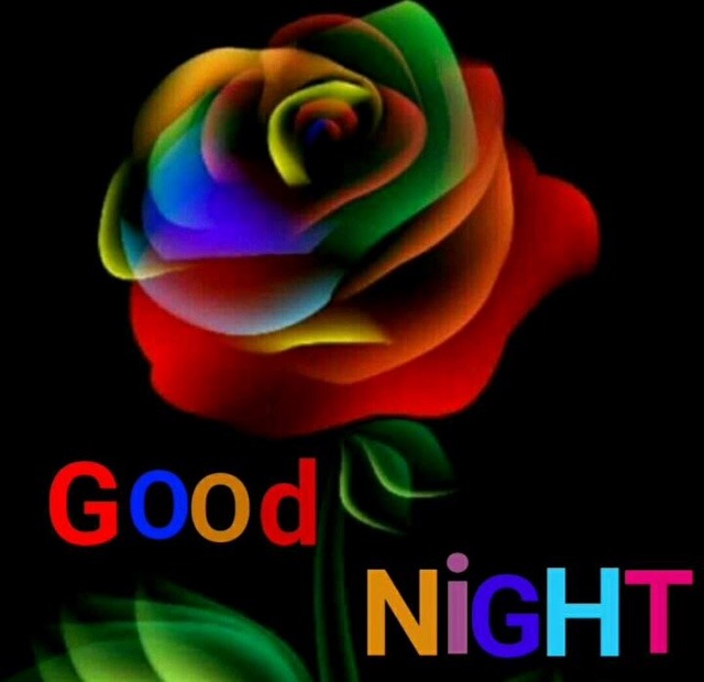 Colourful good night pic