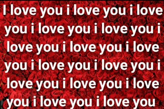 I love you written on roses image