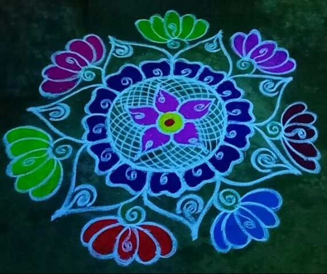 Beautiful rangoli design image