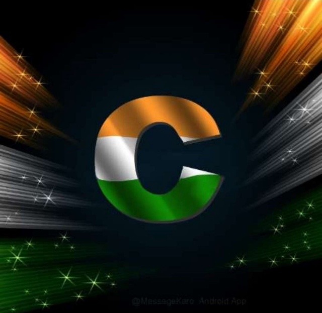 C letter Indian Flag 