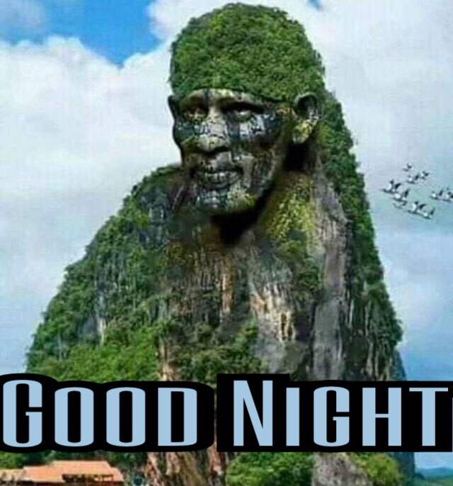 Sai baba Images For Good Night Wishes 