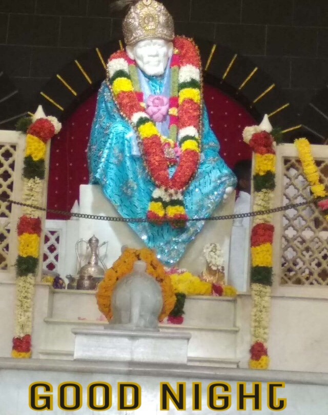 Sai Baba Images With Good Night 
