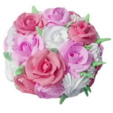 Flowers birthday cake image for girls