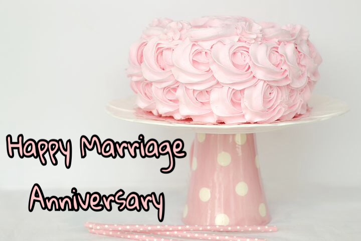 Romantic Happy anniversary cake